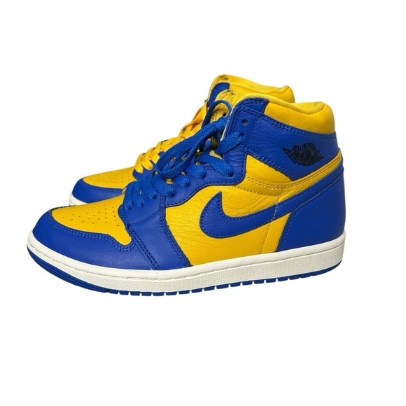 Nike Air Jordan Women's Retro 1 High OG Varsity Maize Game Royal Sz 7 FD2596-700 - Picture 9 of 14